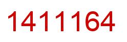 Number 1411164 red image