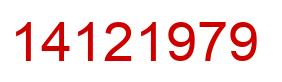 Número 14121979 imagen rojo