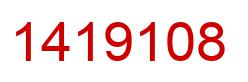 Number 1419108 red image