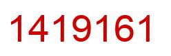 Number 1419161 red image