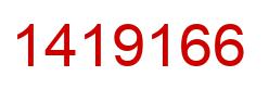Number 1419166 red image