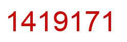 Number 1419171 red image