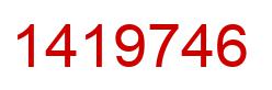 Number 1419746 red image