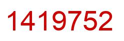 Number 1419752 red image