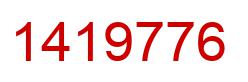 Number 1419776 red image