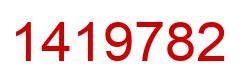 Number 1419782 red image