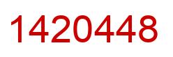 Number 1420448 red image