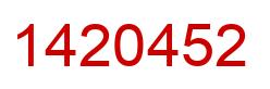Number 1420452 red image