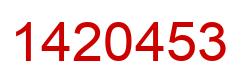 Number 1420453 red image