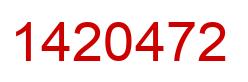 Número 1420472 imagen rojo