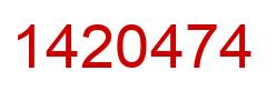 Número 1420474 imagen rojo