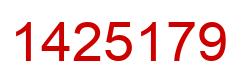 Número 1425179 imagen rojo