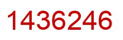 Número 1436246 imagen rojo