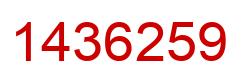 Número 1436259 imagen rojo
