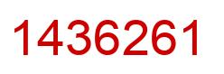 Número 1436261 imagen rojo