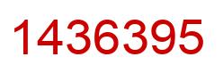 Número 1436395 imagen rojo