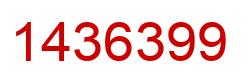 Número 1436399 imagen rojo