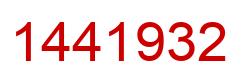 Número 1441932 imagen rojo