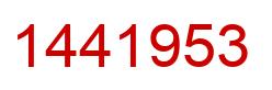 Number 1441953 red image