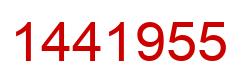 Number 1441955 red image