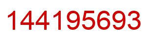 Number 144195693 red image