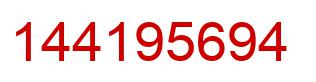 Number 144195694 red image