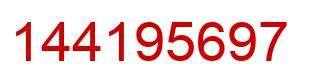 Number 144195697 red image