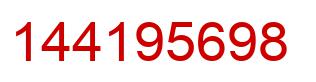 Number 144195698 red image