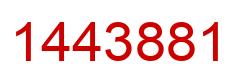 Number 1443881 red image