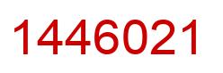 Number 1446021 red image