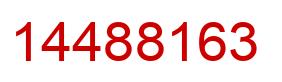 Número 14488163 imagen rojo