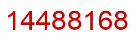 Número 14488168 imagen rojo