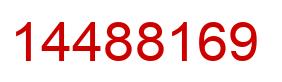 Número 14488169 imagen rojo