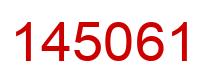 Número 145061 imagen rojo