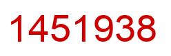 Número 1451938 imagen rojo