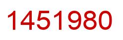 Número 1451980 imagen rojo