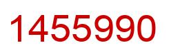 Number 1455990 red image