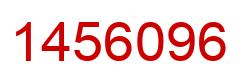 Number 1456096 red image