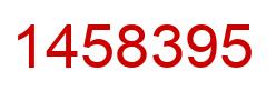 Número 1458395 imagen rojo
