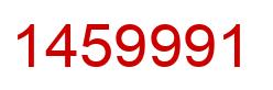 Number 1459991 red image