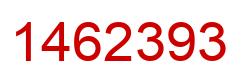 Number 1462393 red image