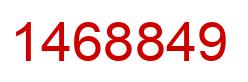 Number 1468849 red image