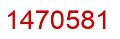 Number 1470581 red image