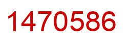 Number 1470586 red image