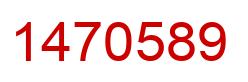 Number 1470589 red image