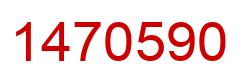 Number 1470590 red image