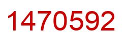 Number 1470592 red image