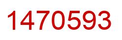 Number 1470593 red image