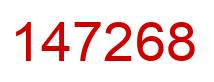 Número 147268 imagen rojo