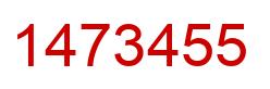 Número 1473455 imagen rojo